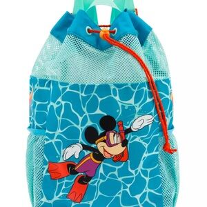 Disney Aqua and Orange Mickey Mouse Swim Bag